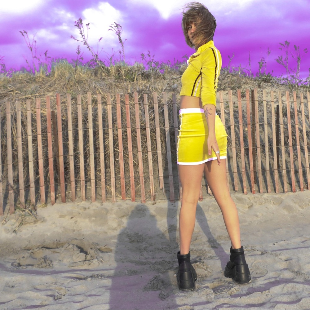 KILL BILL INSPIRED LEMON DROP VELOUR SET